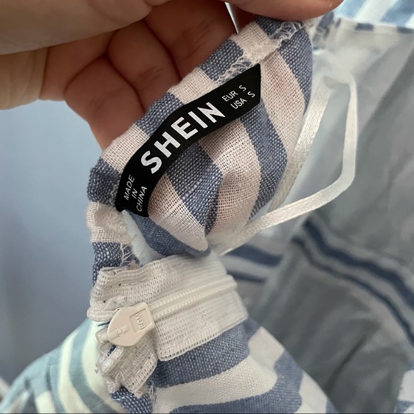 Shein Halter Striped Romper - Picture 3 of 3